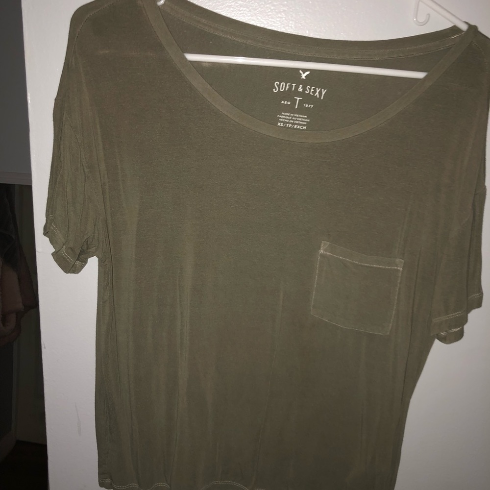 American eagle green soft & sexy T-shirt